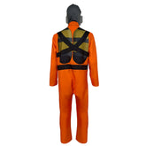 Kids Children Game Lethal Company Orange protective Jumpsuit Outfits Cosplay Costume Halloween Carnival Suit